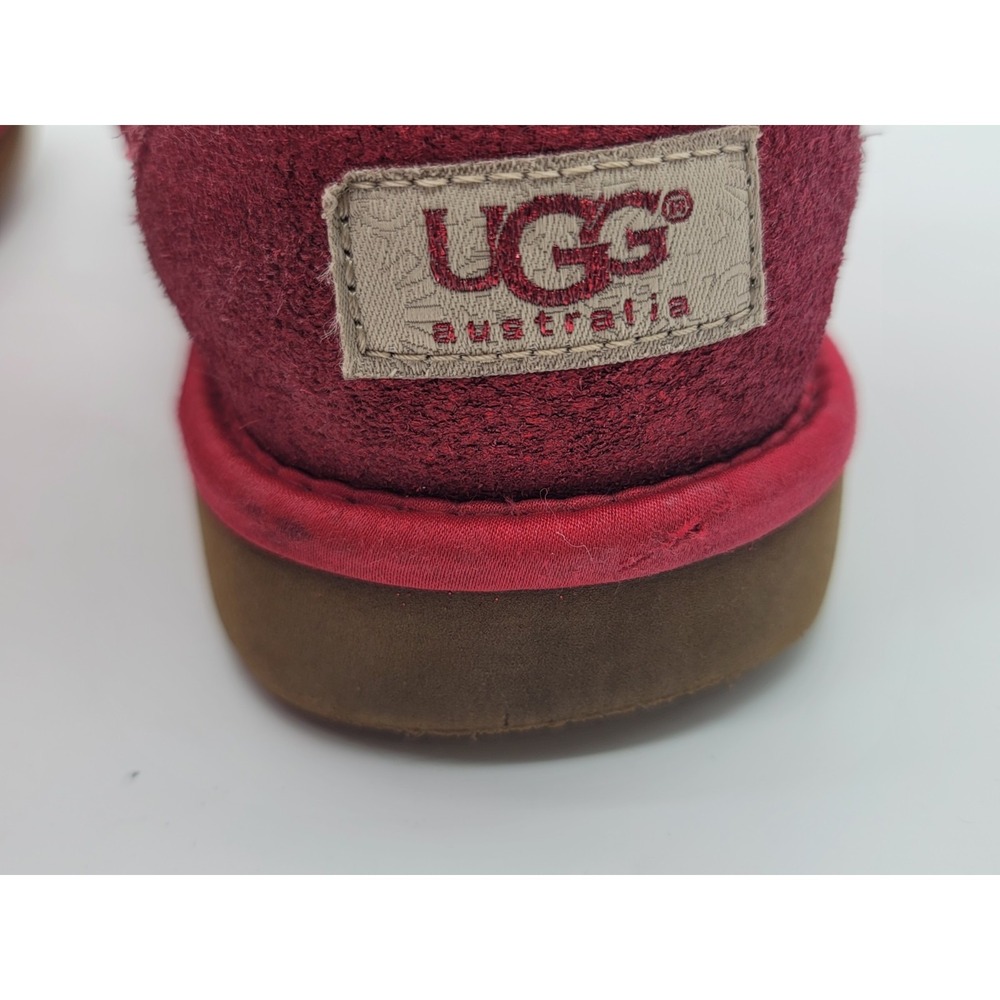 UGG Australia Sequin Boots Red Sparkle Classic Short Women's 10 - Picture 10 of 13